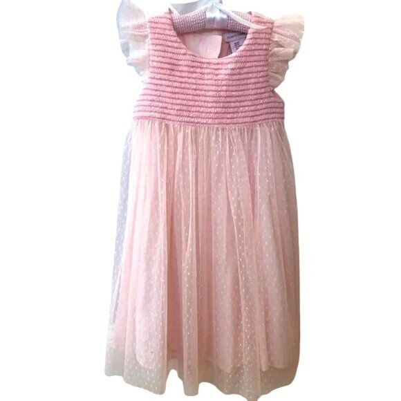 Jillians Closet Infant Pink Swiss Dot Tulle Party Dress 18M birthday princess - Picture 3 of 10